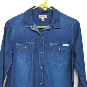 Calvin Klein | Chambray Denim Button Down Shirt